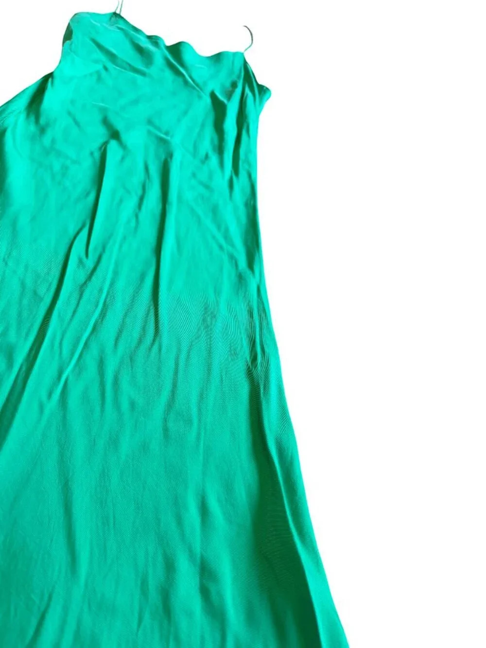 J. Crew Bold Green Midi Dress Spaghetti Strap Flowy Wedding Party Size 6 Women's